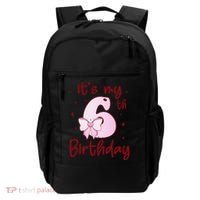 Its My 6th Birthday 6 Years Old Bday Coquette Bow BD Backpack thumb 0
