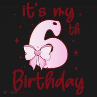 Its My 6th Birthday 6 Years Old Bday Coquette Bow BD Tank Top thumb 6