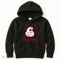 Its My 6th Birthday 6 Years Old Bday Coquette Bow BD Kids Hoodie thumb 0