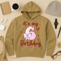 Its My 6th Birthday 6 Years Old Bday Coquette Bow BD Hoodie thumb 3