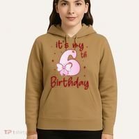 Its My 6th Birthday 6 Years Old Bday Coquette Bow BD Hoodie thumb 5