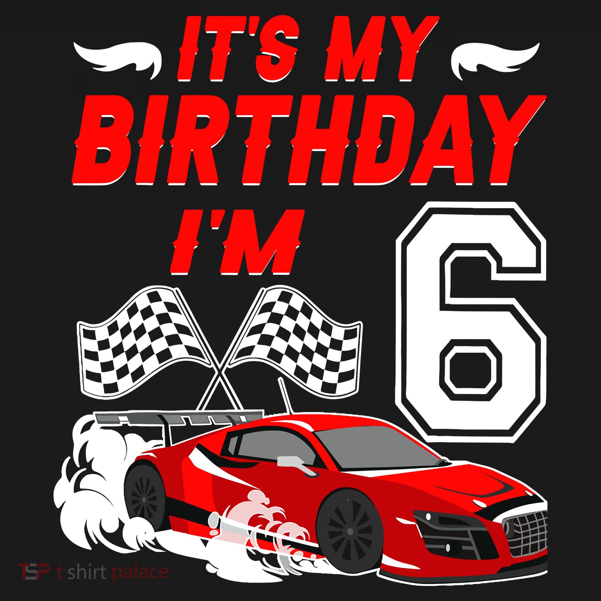 ItS My 6th Birthday Boy Race Car Racing 6 Years Old Backpack