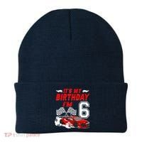 ItS My 6th Birthday Boy Race Car Racing 6 Years Old Beanie thumb 0