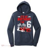 ItS My 6th Birthday Boy Race Car Racing 6 Years Old Women's Hoodie thumb 0