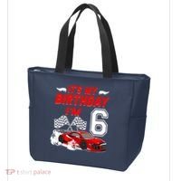 ItS My 6th Birthday Boy Race Car Racing 6 Years Old Tote Bag thumb 3