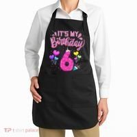 Its My 6th Birthday Doughnut Happy 6 Years Old Girl Kids Apron thumb 2