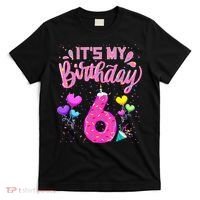 Its My 6th Birthday Doughnut Happy 6 Years Old Girl Kids T-Shirt thumb 0