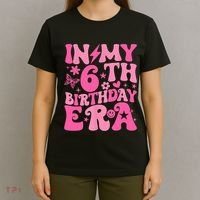 In My 6th Birthday Era Girl 6 Years Birthday Boy Girl T-Shirt thumb 4