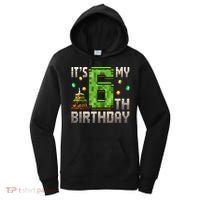 It'S My 6th Birthday 6 Year Old Gamer Pixel Birthday Boy Style Women's Hoodie thumb 0