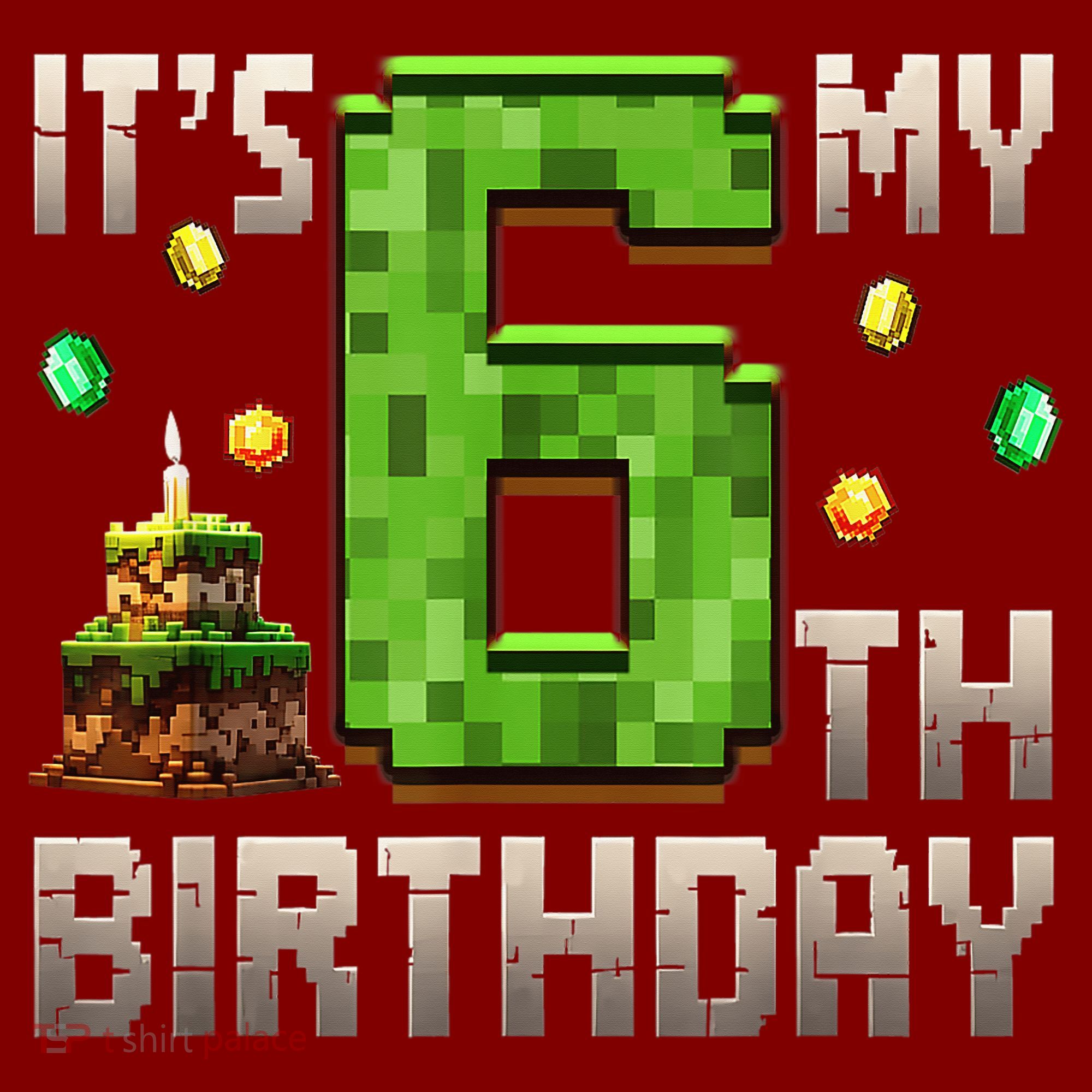 It'S My 6th Birthday 6 Year Old Gamer Pixel Birthday Boy Style Sweatshirt