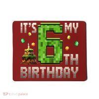 It'S My 6th Birthday 6 Year Old Gamer Pixel Birthday Boy Style Mousepad thumb 0
