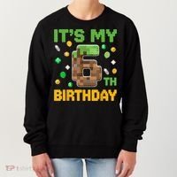 It'S My 6th Birthday Video Game Pixel Birthday Boy Women's Sweatshirt thumb 0