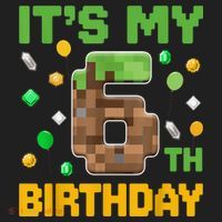 It'S My 6th Birthday Video Game Pixel Birthday Boy Women's Sweatshirt thumb 2