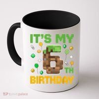 It'S My 6th Birthday Video Game Pixel Birthday Boy Coffee Mug thumb 0