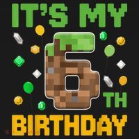It'S My 6th Birthday Video Game Pixel Birthday Boy Women's Hoodie thumb 2
