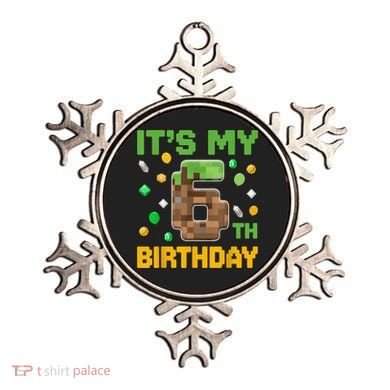 It'S My 6th Birthday Video Game Pixel Birthday Boy Ornament