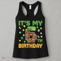 It'S My 6th Birthday Video Game Pixel Birthday Boy Women's Tank Top thumb 3
