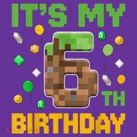 It'S My 6th Birthday Video Game Pixel Birthday Boy Sweatshirt thumb 3