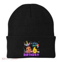 ItS My 6th Birthday African American Black Girl Melanin Beanie thumb 0