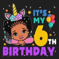 ItS My 6th Birthday African American Black Girl Melanin Beanie thumb 2