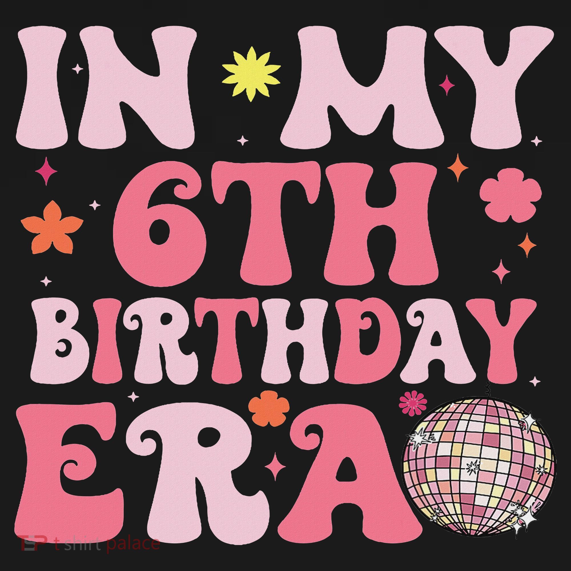 In My 6th Birthday Era Girl 6 Years Birthday Boy Girl T-Shirt