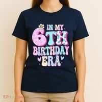 In My 6th Birthday Era Girl Gifts Six Bday 6 Year Old Cute T-Shirt thumb 4