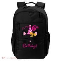 Its My 6th Birthday Funny Cat Birthday 6 Year Old Backpack thumb 0