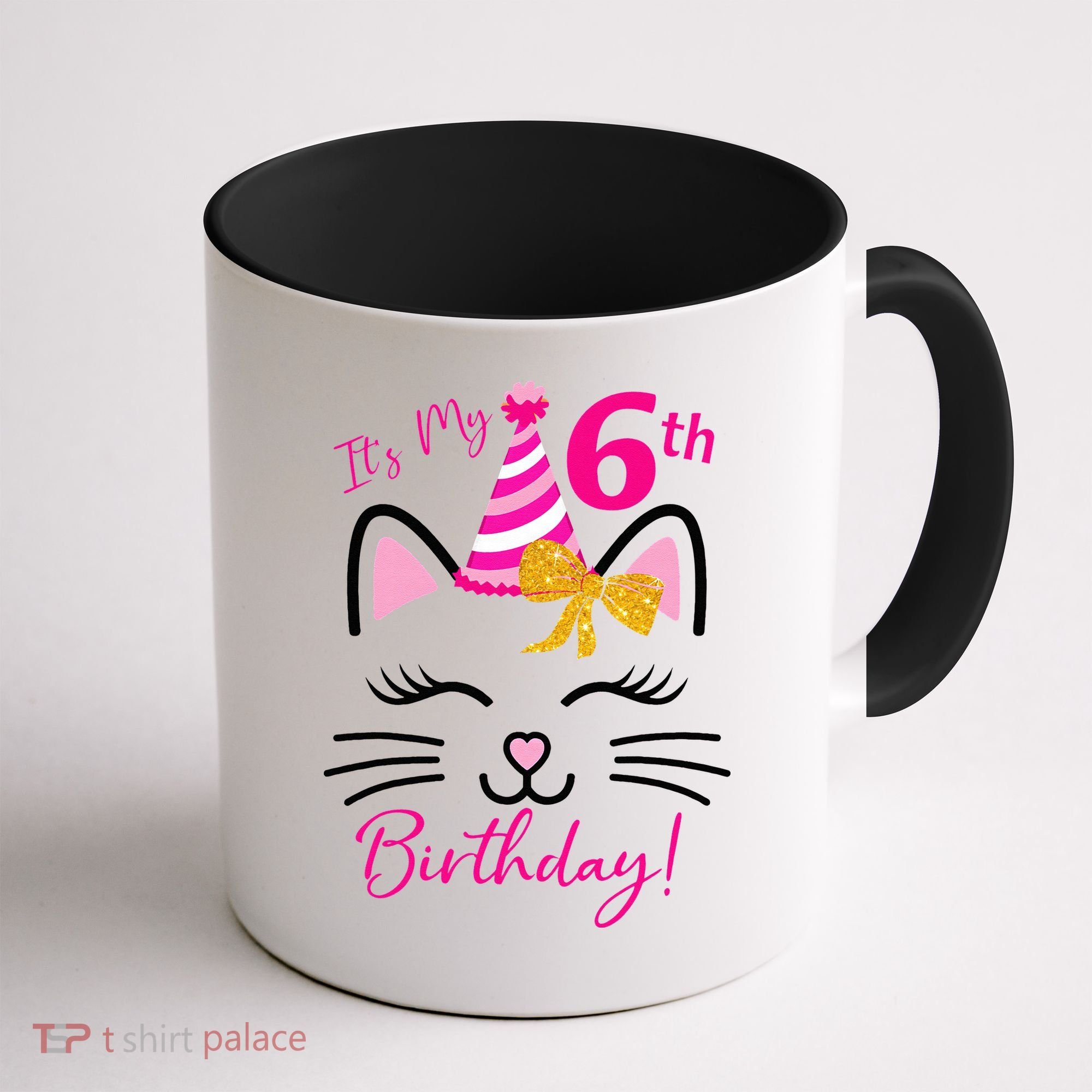 Its My 6th Birthday Funny Cat Birthday 6 Year Old Coffee Mug