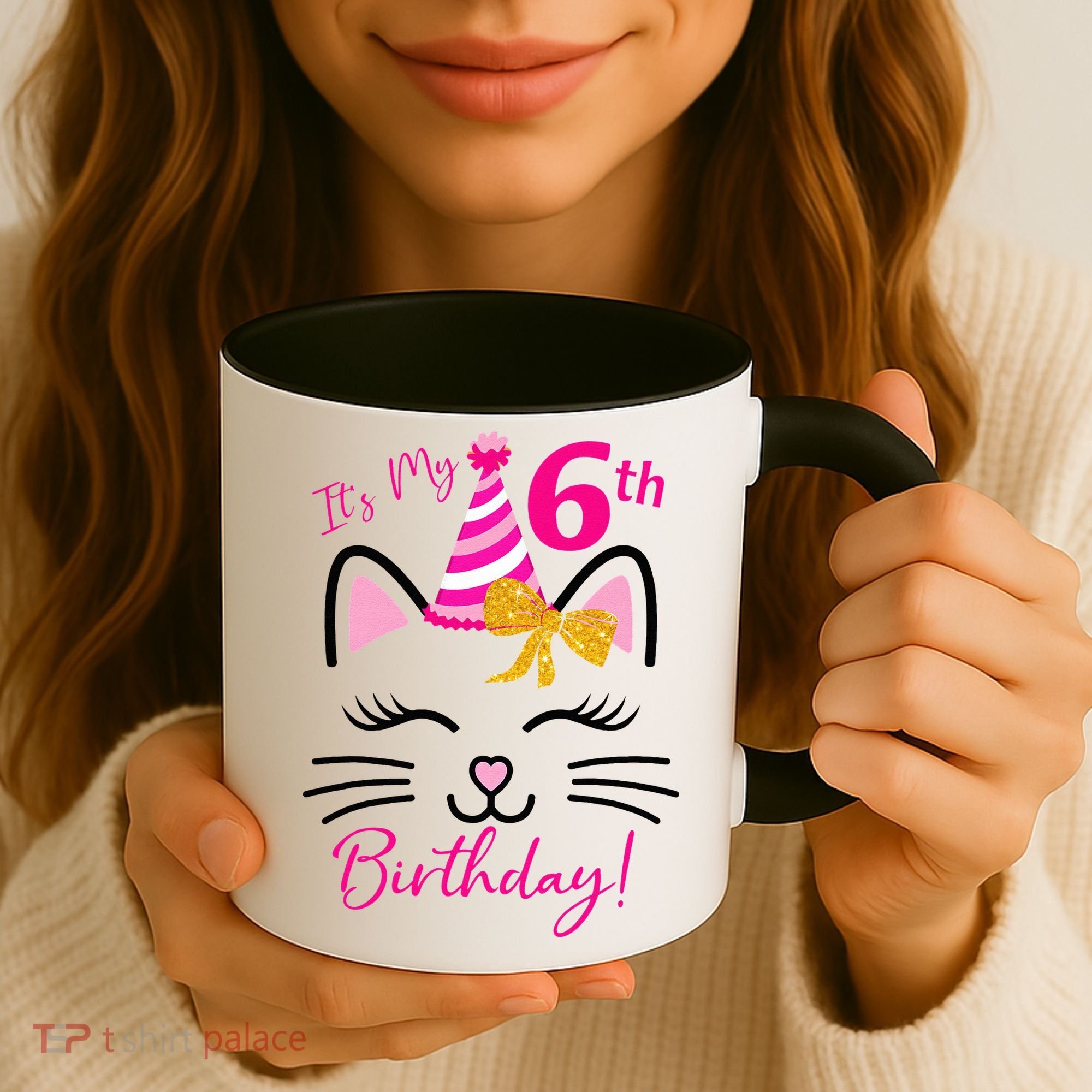 Its My 6th Birthday Funny Cat Birthday 6 Year Old Coffee Mug
