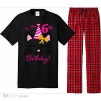 Its My 6th Birthday Funny Cat Birthday 6 Year Old Pajama Set thumb 0