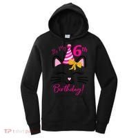 Its My 6th Birthday Funny Cat Birthday 6 Year Old Women's Hoodie thumb 0