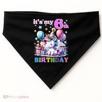 It's My 6th Birthday - 6th Birthday  USA-Made Doggie Bandana thumb 0