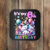 It's My 6th Birthday - 6th Birthday  Coaster thumb 0