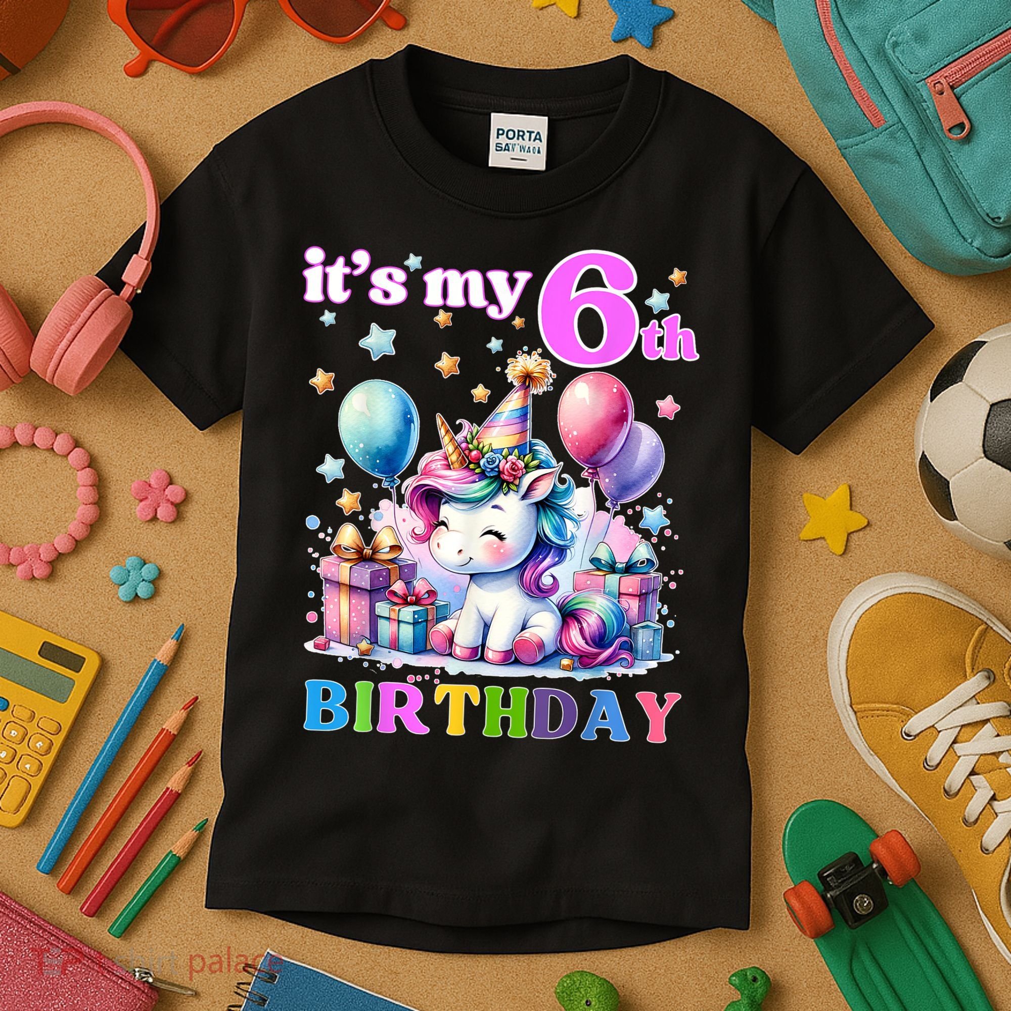 It's My 6th Birthday - 6th Birthday  Kids T-Shirt