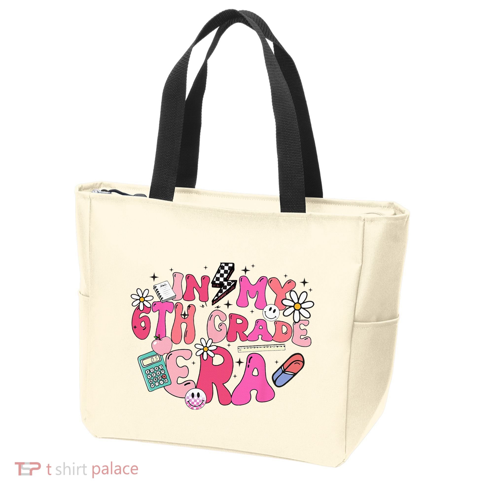 In My 6th Grade Era Back To School First Day Teacher Tote Bag
