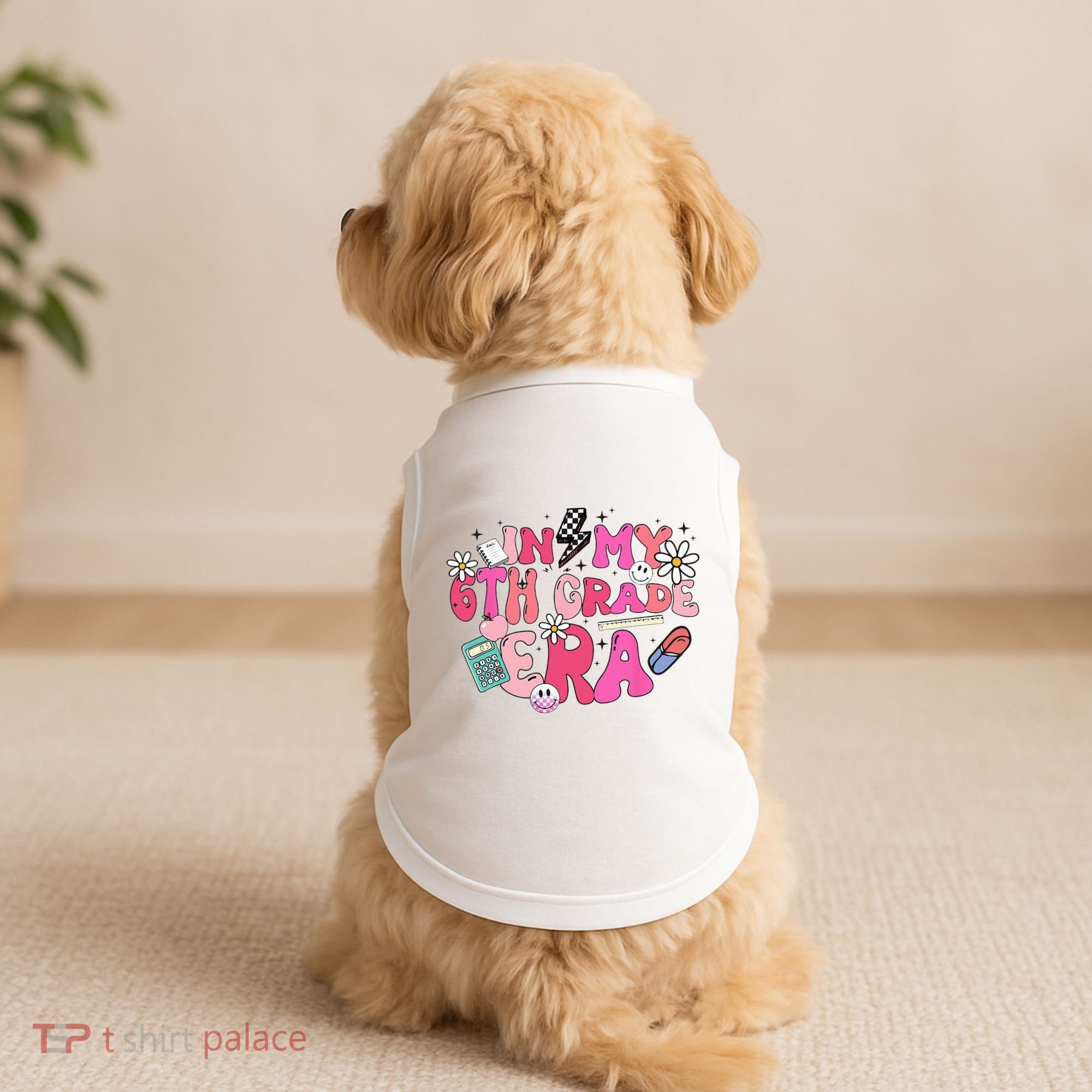 In My 6th Grade Era Back To School First Day Teacher Doggie Tank