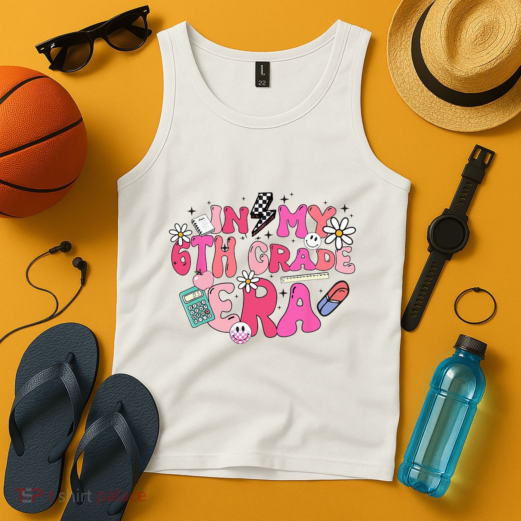 In My 6th Grade Era Back To School First Day Teacher Tank Top