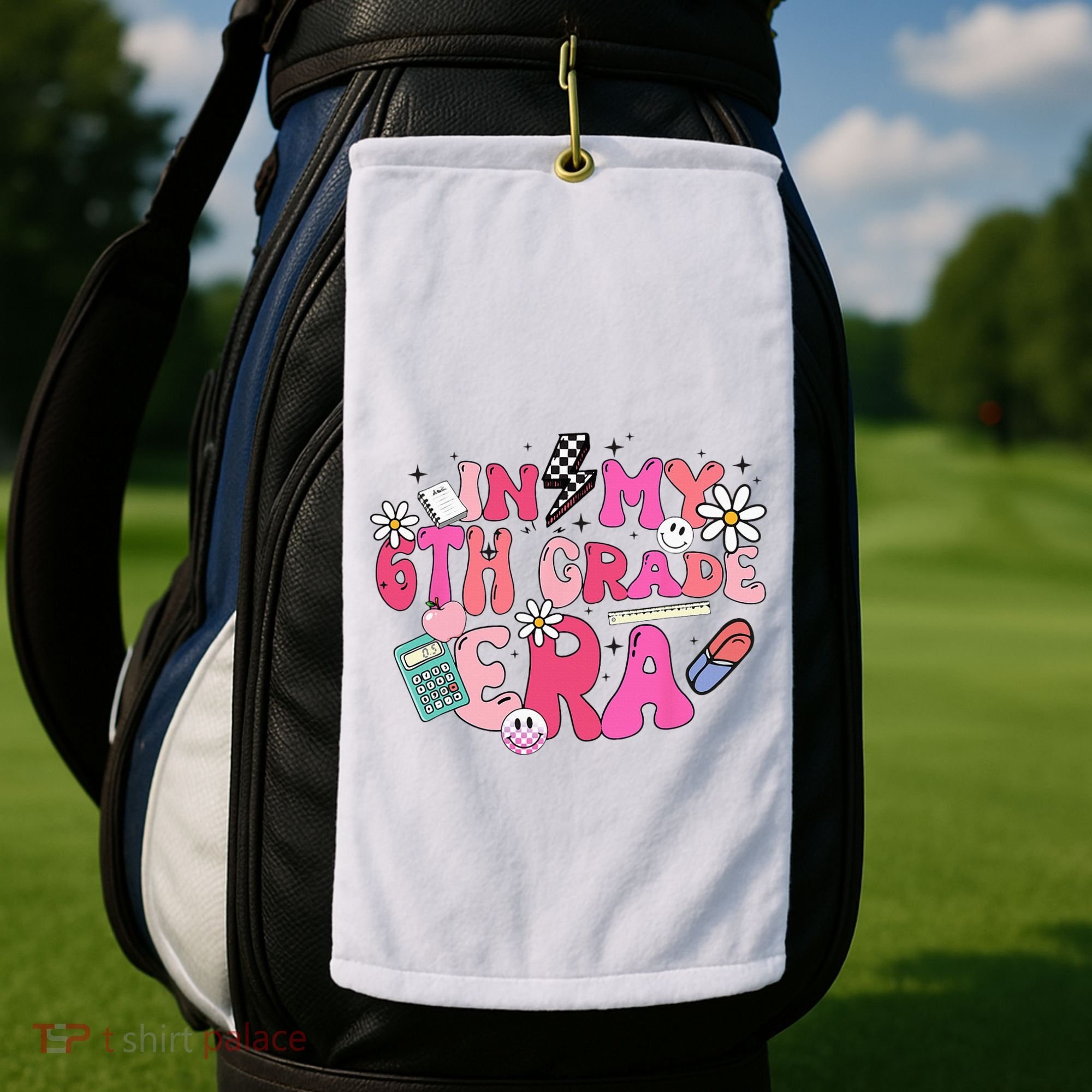 In My 6th Grade Era Back To School First Day Teacher Golf Towel