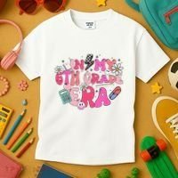 In My 6th Grade Era Back To School First Day Teacher Kids T-Shirt thumb 3
