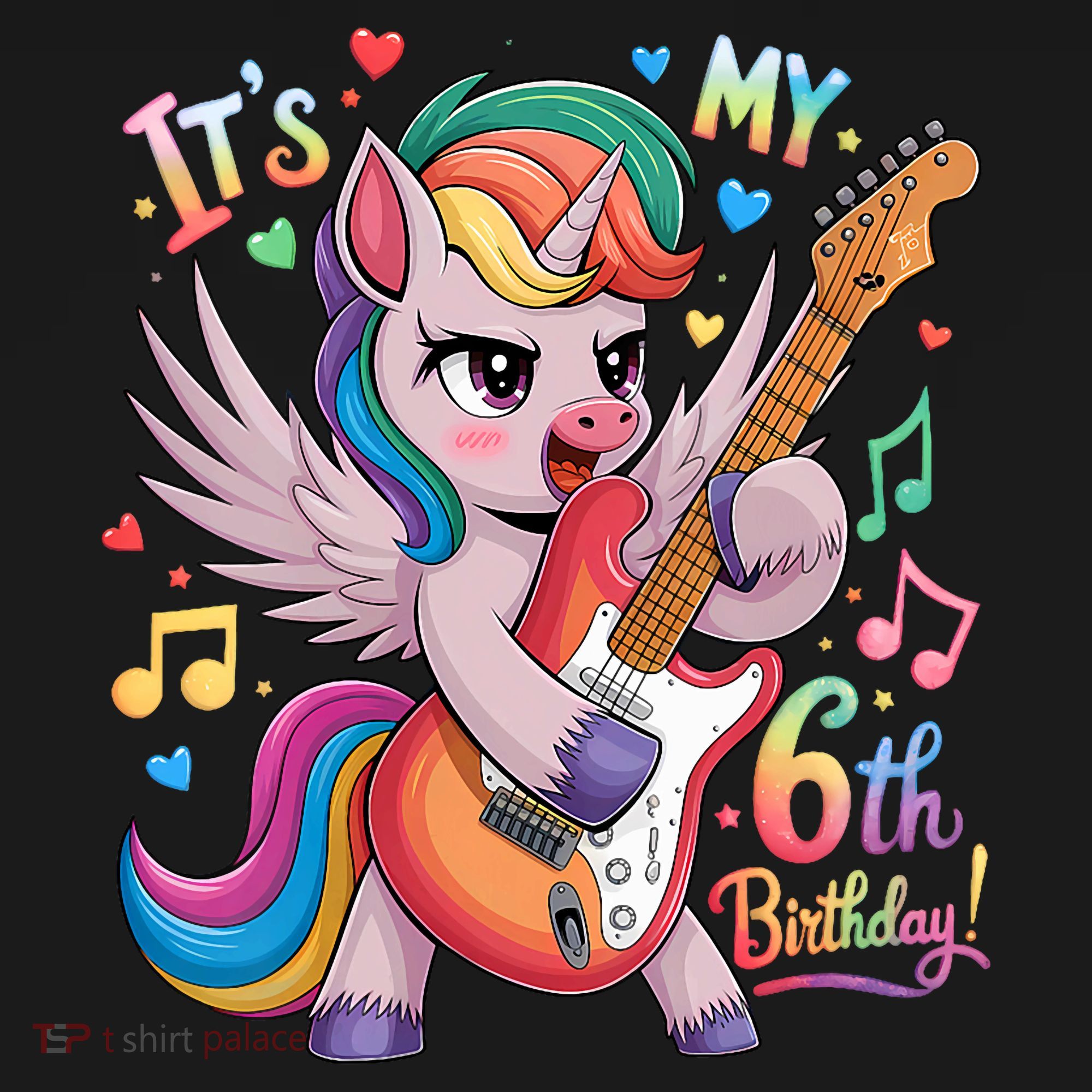 Its My 6th Birthday Punk Unicorn Rock Star 6 Years Old Ornament