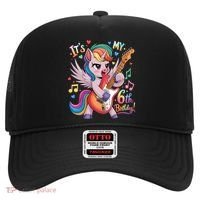 Its My 6th Birthday Punk Unicorn Rock Star 6 Years Old Hat thumb 0