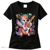 Its My 6th Birthday Punk Unicorn Rock Star 6 Years Old Women's T-Shirt thumb 0