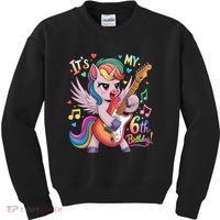 Its My 6th Birthday Punk Unicorn Rock Star 6 Years Old Kids Sweatshirt thumb 0