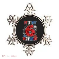 Its My 6th Birthday Spider Theme Party 6 Year Old Boy Ornament thumb 0