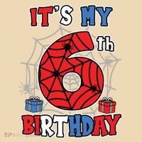 Its My 6th Birthday Spider Theme Party 6 Year Old Boy Baby Bodysuit thumb 2