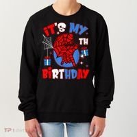 It'S My 6th Birthday Spider Theme Party Boy Birthday Present Women's Sweatshirt thumb 0