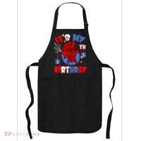 It'S My 6th Birthday Spider Theme Party Boy Birthday Present Apron thumb 0