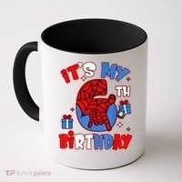 It'S My 6th Birthday Spider Theme Party Boy Birthday Present Coffee Mug thumb 0