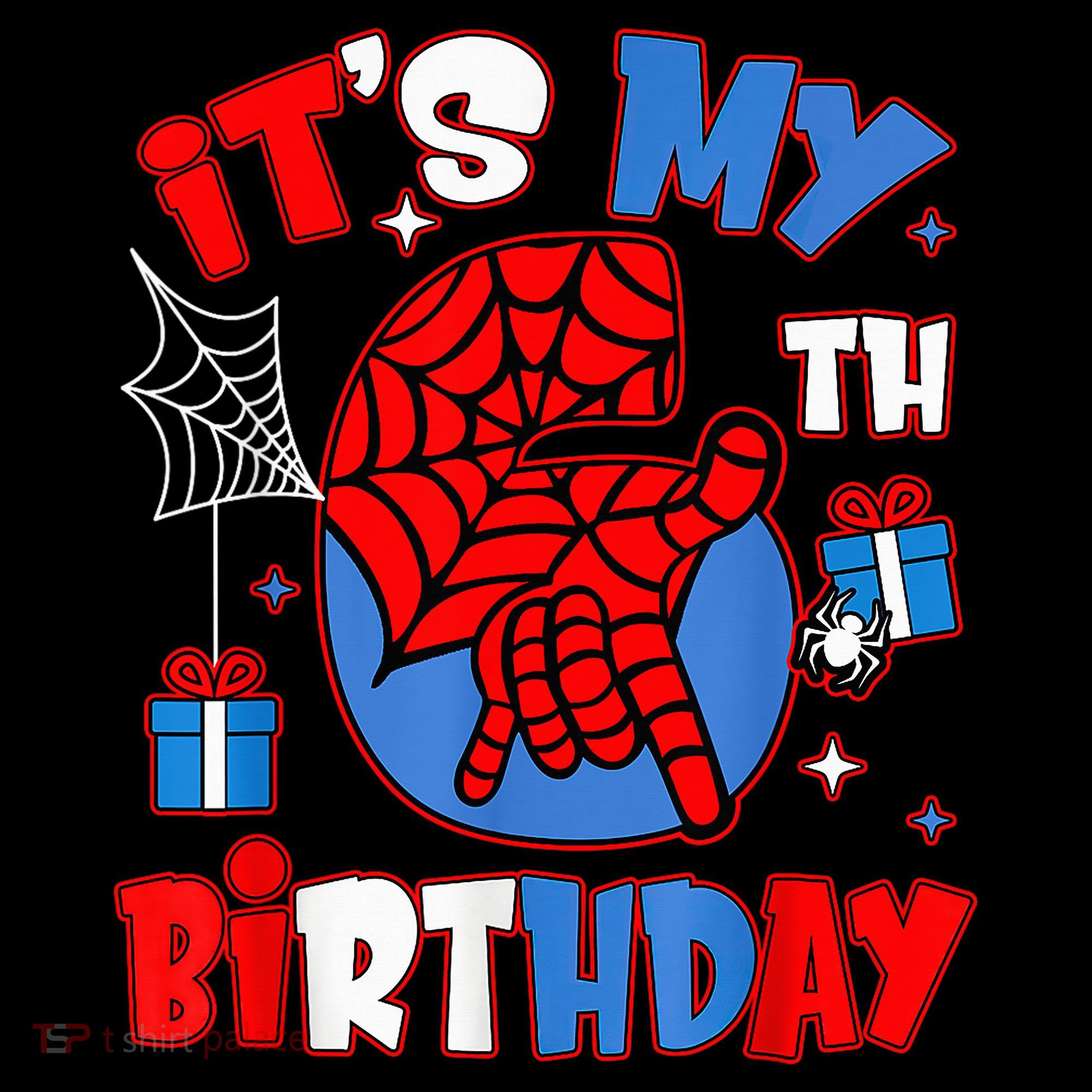 It'S My 6th Birthday Spider Theme Party Boy Birthday Present Coffee Mug