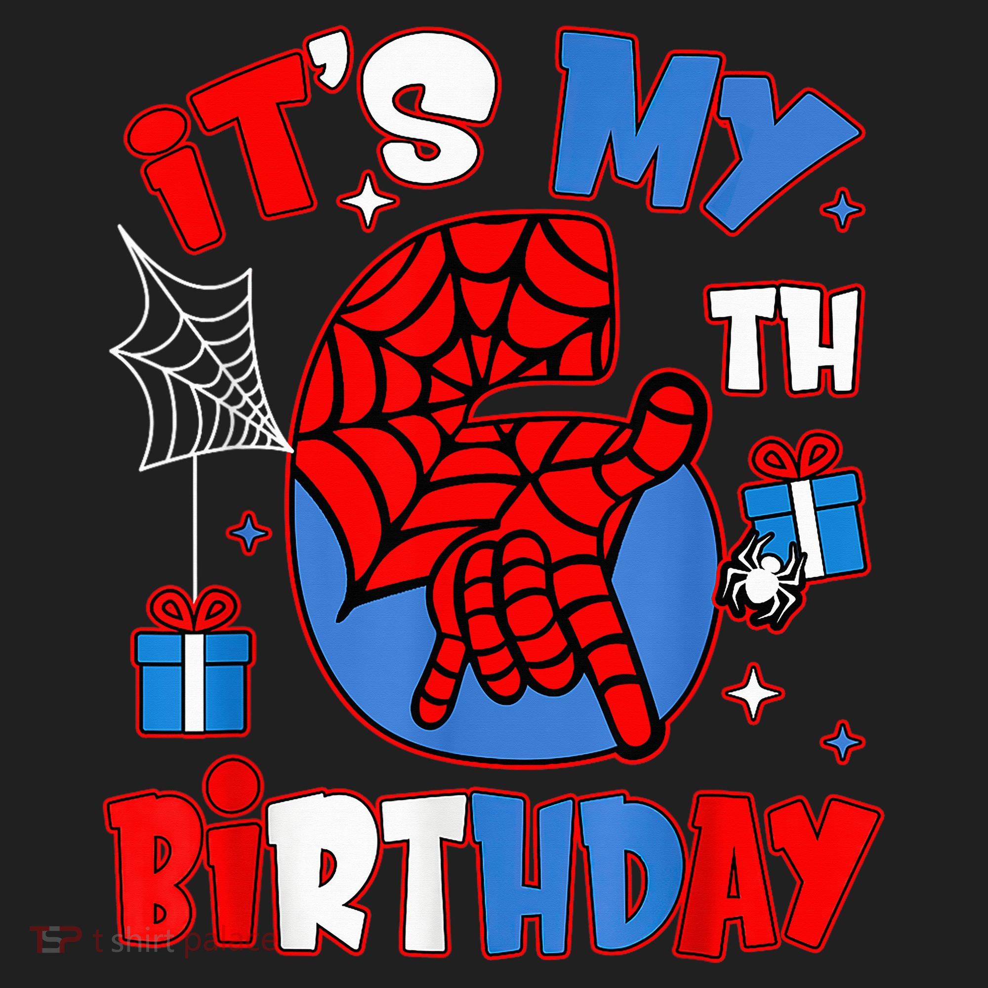 It'S My 6th Birthday Spider Theme Party Boy Birthday Present Beanie